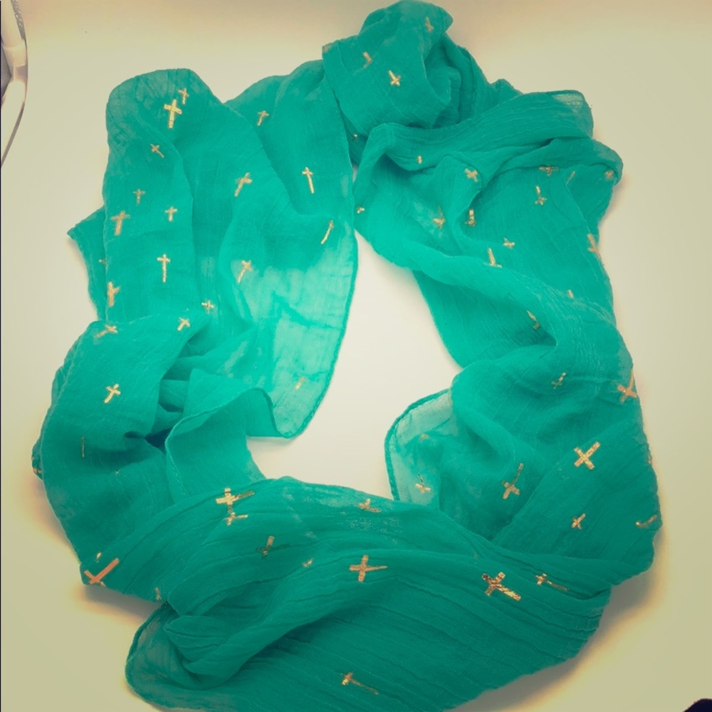 Teal Infinity Scarf